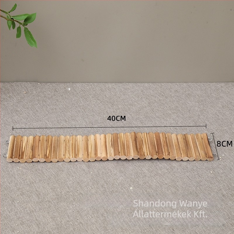 Masszív fából készült hörcsög élőhely kerítés létrával