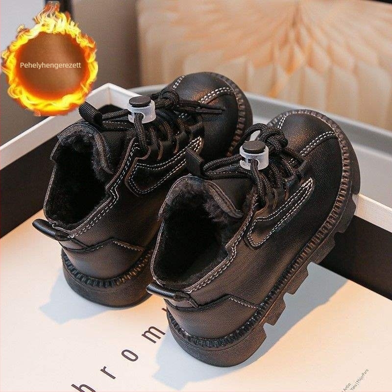 Hócsizma gyerekeknek 1-3 évesek – fleece bélés, felső rész műbőr, buborékos talp