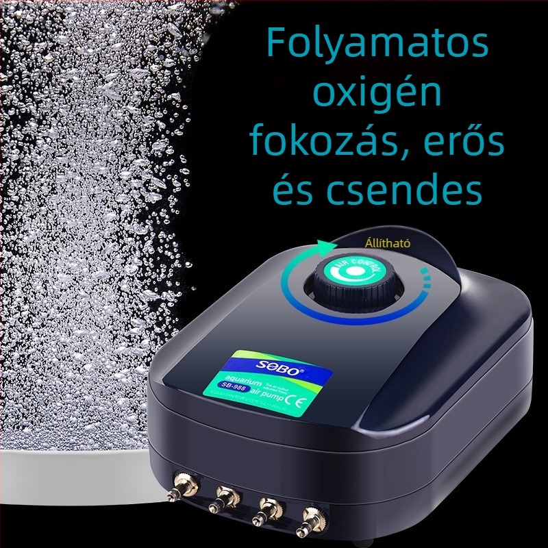 Songbao Ultra-Quiet Akváriumi Oxigénpumpa, Kisméretű Otthoni Használatra
