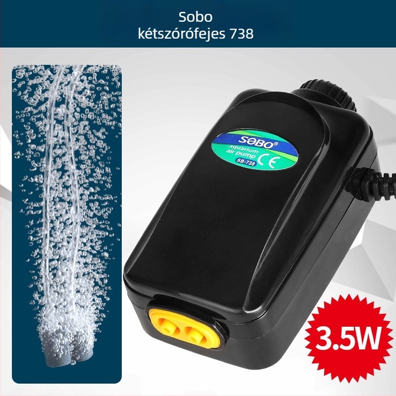 Songbao Ultra-Quiet Akváriumi Oxigénpumpa, Kisméretű Otthoni Használatra