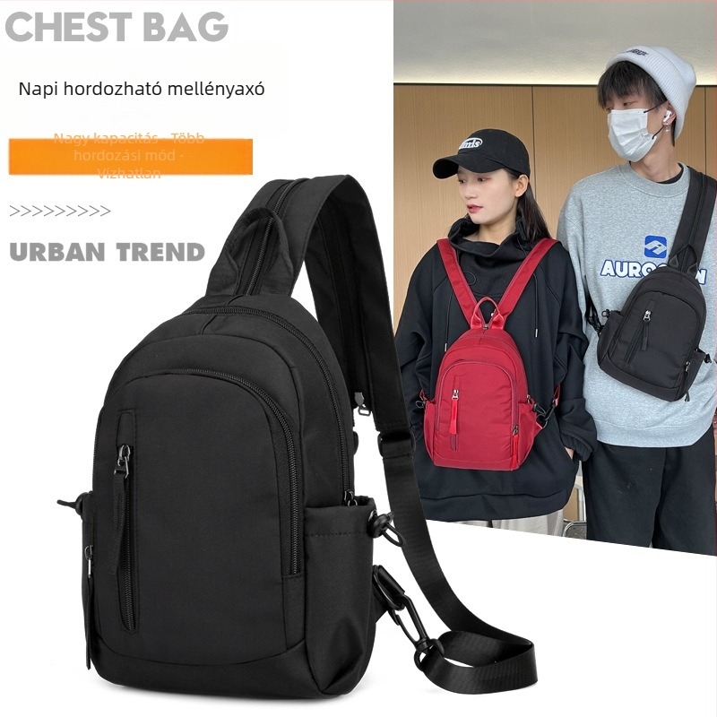 Oxford anyagú hátizsák, uniszex, szabadidős utazáshoz, kapacitás 20L alatt, poliészter bélés, görbült vállpánt