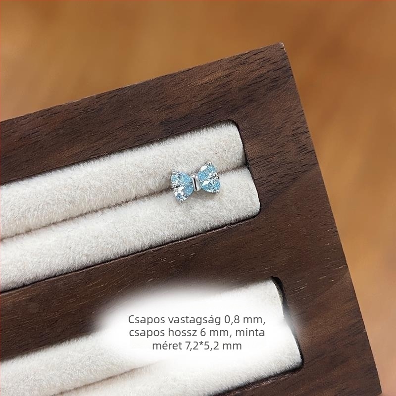 Fülbevalók titán acélból, elektropolírozás, geometriai forma, pásztori stílus