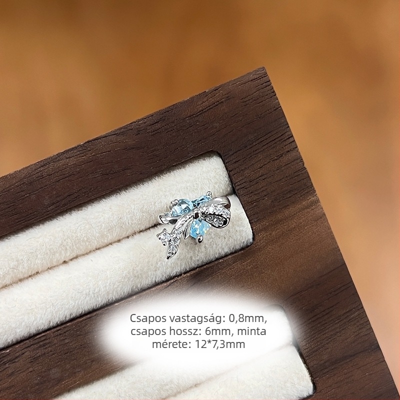 Fülbevalók titán acélból, elektropolírozás, geometriai forma, pásztori stílus