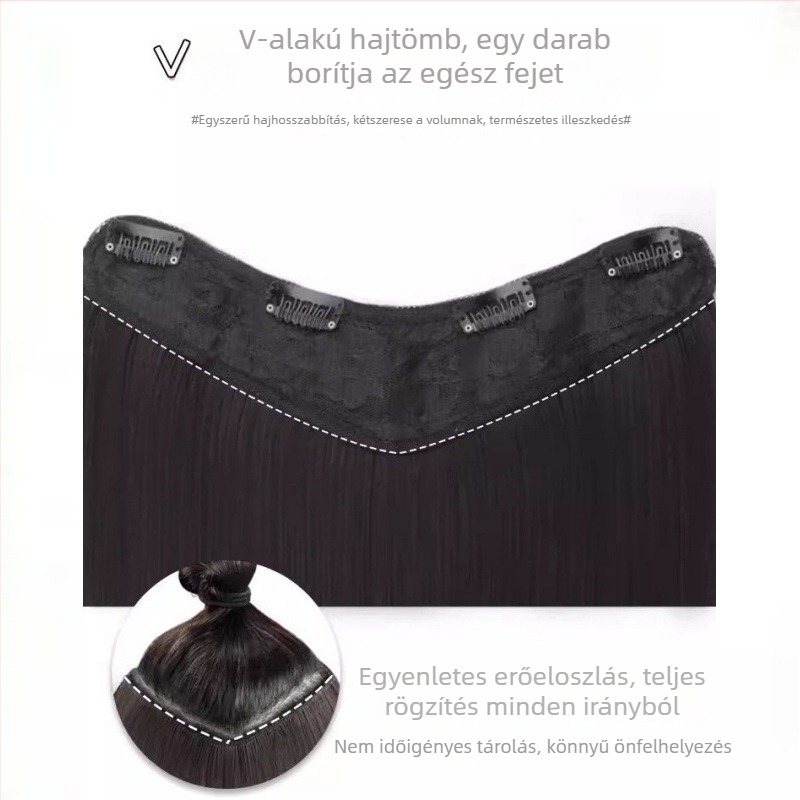 Női paróka darab, márka National goods, modell HH11656, haj anyaga: magas hőállóságú szál, haj típusa: egyenes