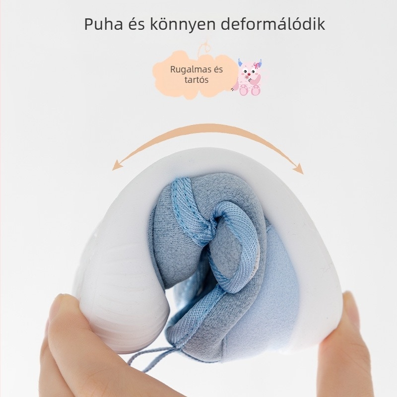Baba járócipő pamutból, nylon felsővel, ősz-tél, csúszásmentes, meleg és kényelmes
