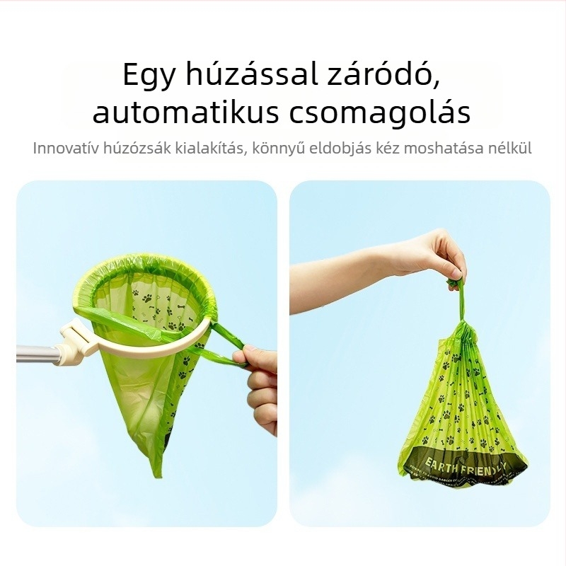 Kutyapiszok-szedő eszköz kültéri sétákhoz