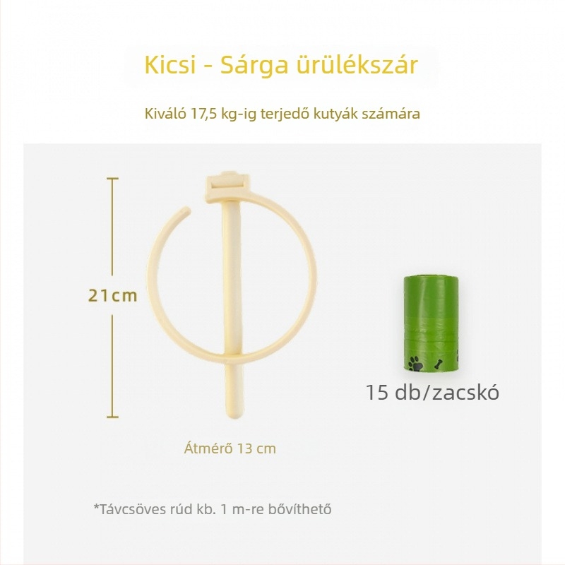 Kutyapiszok-szedő eszköz kültéri sétákhoz