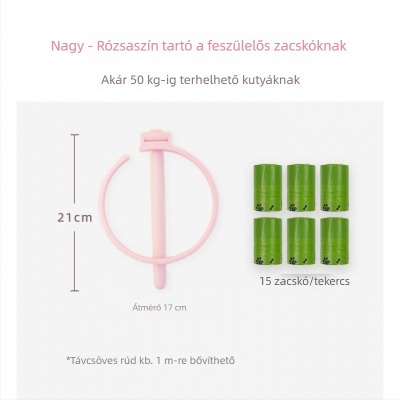 Kutyapiszok-szedő eszköz kültéri sétákhoz