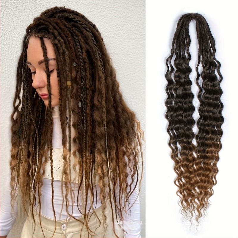 Dupla farokkal rendelkező göndör dreadlock paróka, hőálló szálakból, ponytail stílus, mechanikus feldolgozás