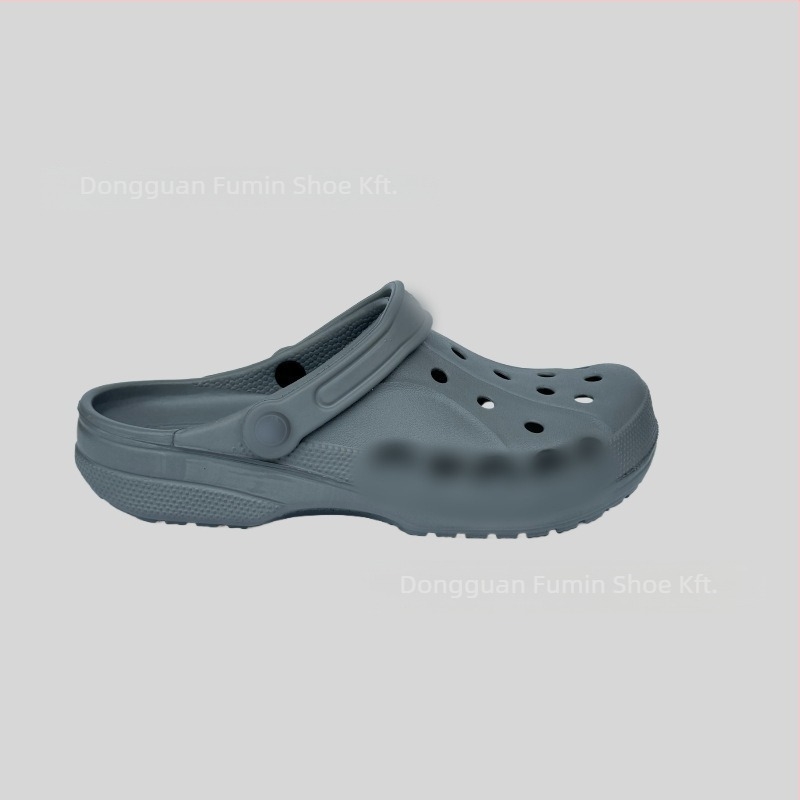 Crocs-stílusú papucsok férfiaknak és fiataloknak, könnyűek és lélegzőek, EVA felső és EVA talp, talp vastagsága 2–3 cm, sarokmagasság 2,5 cm, csúszásmentes