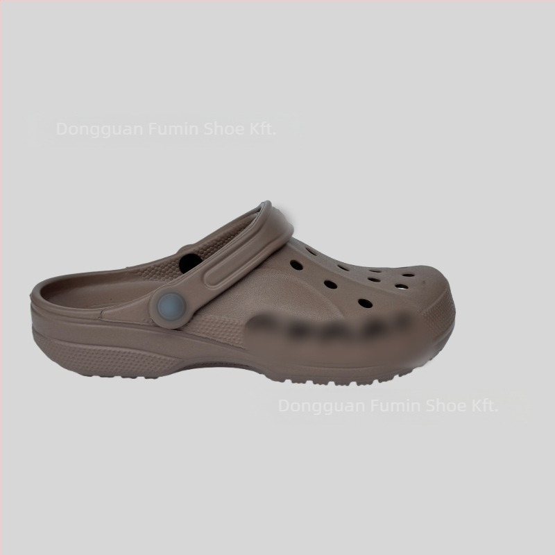 Crocs-stílusú papucsok férfiaknak és fiataloknak, könnyűek és lélegzőek, EVA felső és EVA talp, talp vastagsága 2–3 cm, sarokmagasság 2,5 cm, csúszásmentes