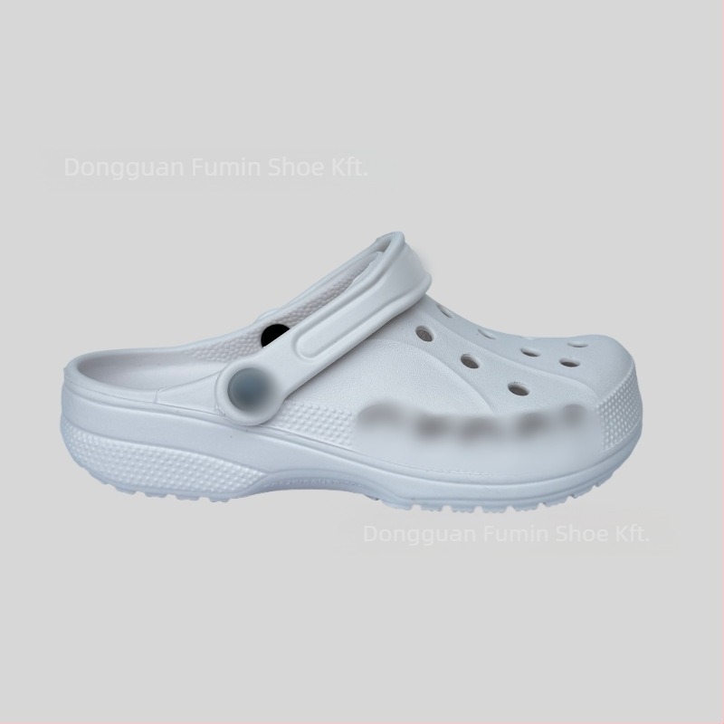 Crocs-stílusú papucsok férfiaknak és fiataloknak, könnyűek és lélegzőek, EVA felső és EVA talp, talp vastagsága 2–3 cm, sarokmagasság 2,5 cm, csúszásmentes