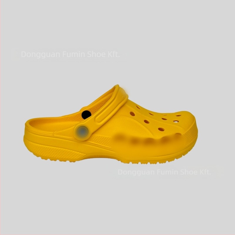 Crocs-stílusú papucsok férfiaknak és fiataloknak, könnyűek és lélegzőek, EVA felső és EVA talp, talp vastagsága 2–3 cm, sarokmagasság 2,5 cm, csúszásmentes
