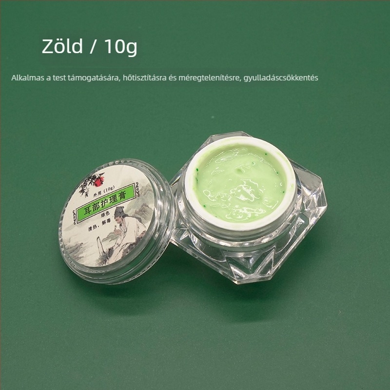 Fülápolási készlet: nem világító fülkanál és ápoló krém, vörösség és viszketés enyhítés, 10–20 g
