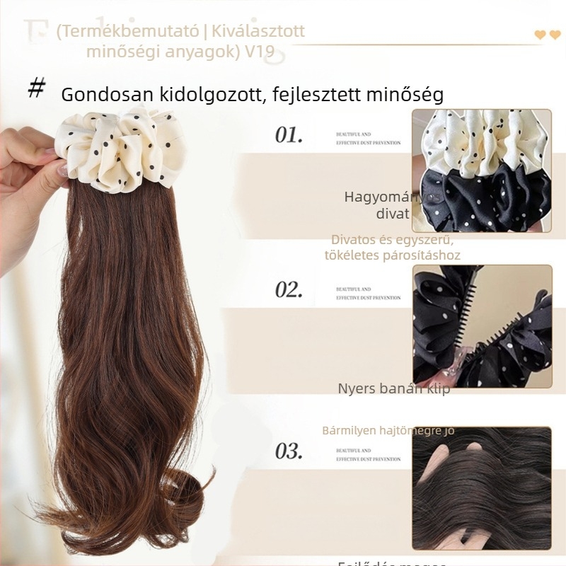 Pónifarok paróka, haj hőálló szálból, modell 690, Buqi hazai márka