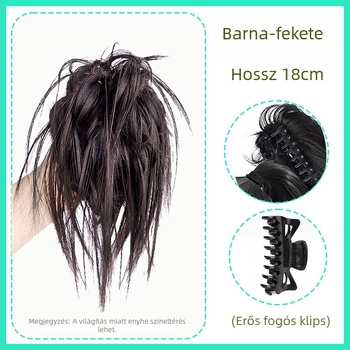 Lófarok paróka dús kontyhoz rögzítő klippel, hőálló huzal, modell 011, nőknek