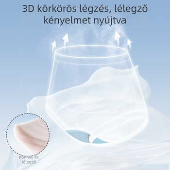 Kismama fehérnemű: magas derekú, hastámogató, antibakteriális, varrás nélküli, Modal anyagú