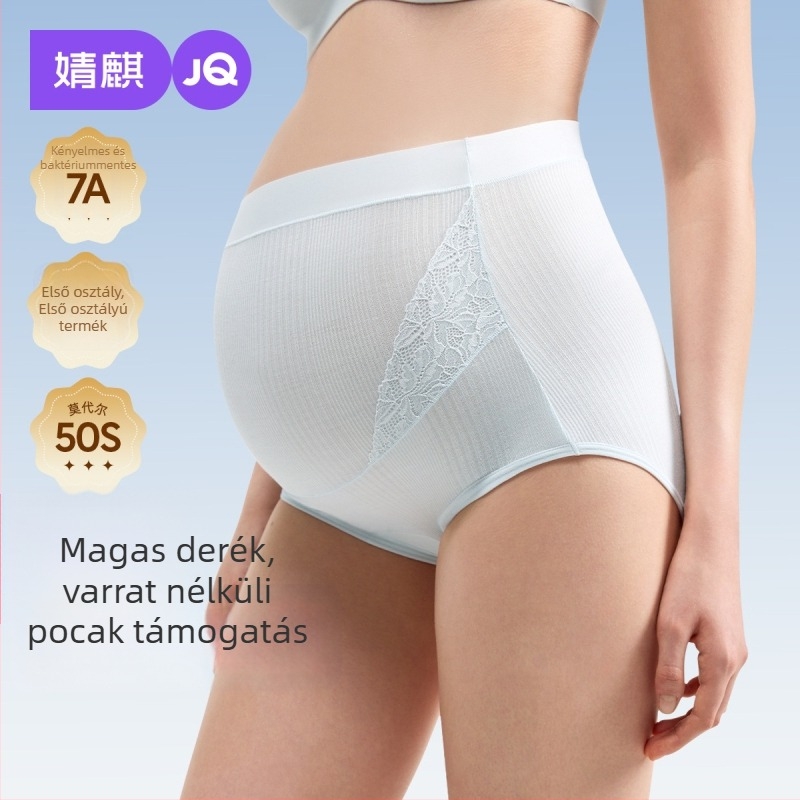 Kismama fehérnemű: magas derekú, hastámogató, antibakteriális, varrás nélküli, Modal anyagú