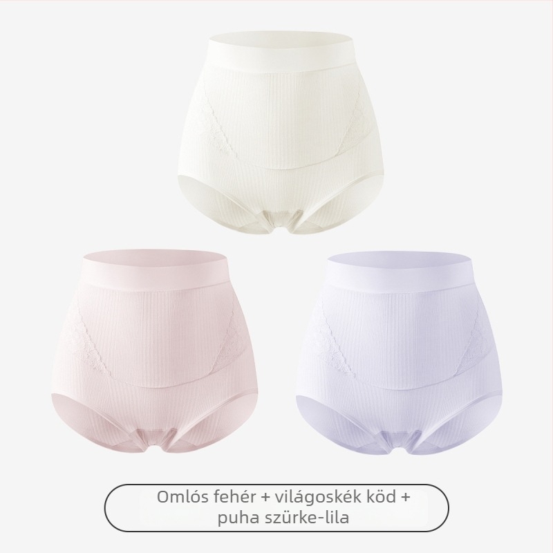 Kismama fehérnemű: magas derekú, hastámogató, antibakteriális, varrás nélküli, Modal anyagú