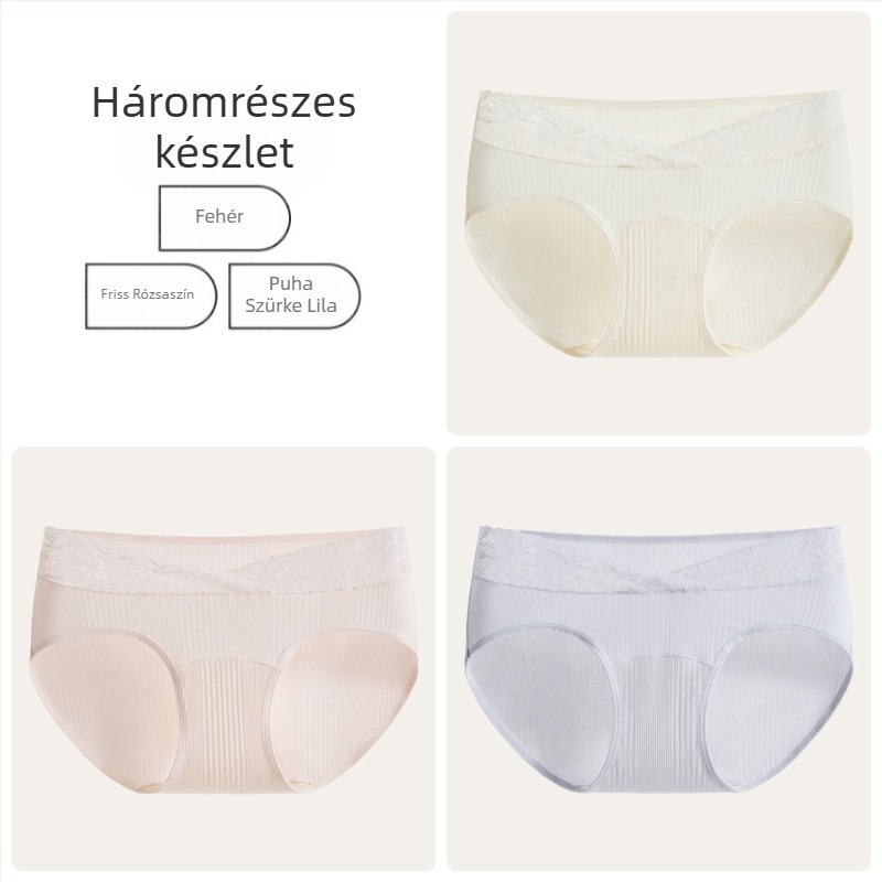 Kismama fehérnemű: magas derekú, hastámogató, antibakteriális, varrás nélküli, Modal anyagú