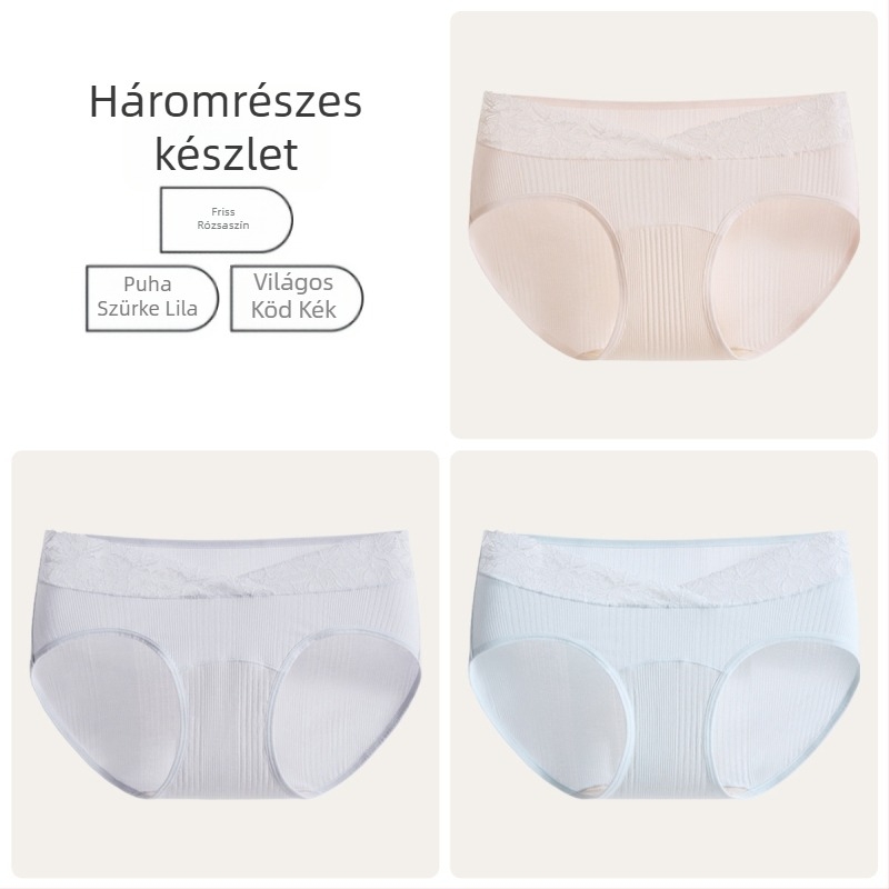 Kismama fehérnemű: magas derekú, hastámogató, antibakteriális, varrás nélküli, Modal anyagú