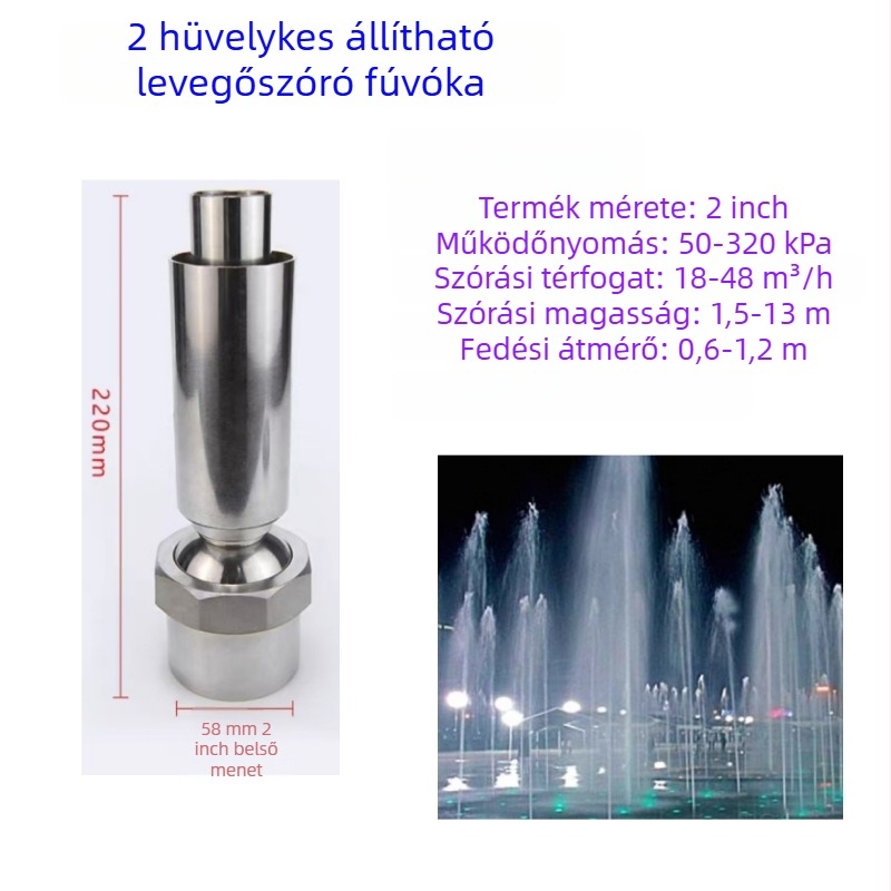 Szökőkút fúvóka - teljesen réz, jáde oszlopos dizájn, tó- és tájépítéshez, márka Dingxuan