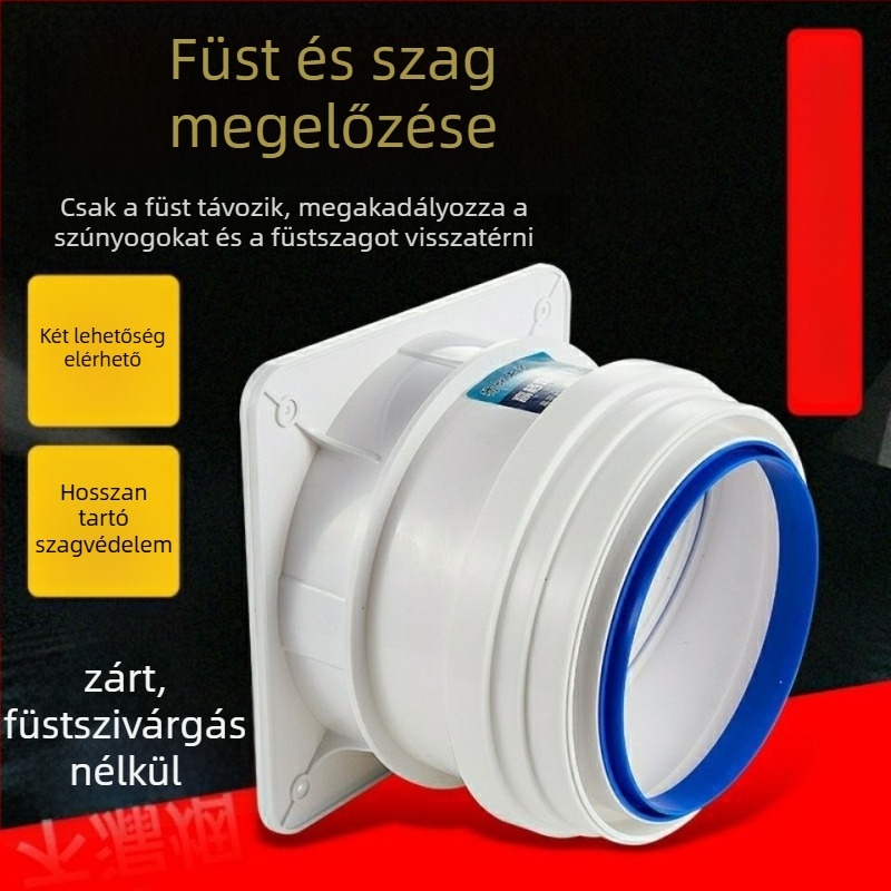 Konyhai visszafolyás elleni ellenőrző szelep, univerzális, csatolt rögzítés, műanyag test; Márka: Egyéb; Tanúsítvány: Nincs