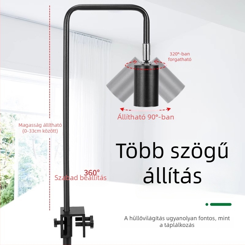 Hüllő basking lámpa, test alumíniumötvözet, 25W, kiegészítő világítás, Climbing General