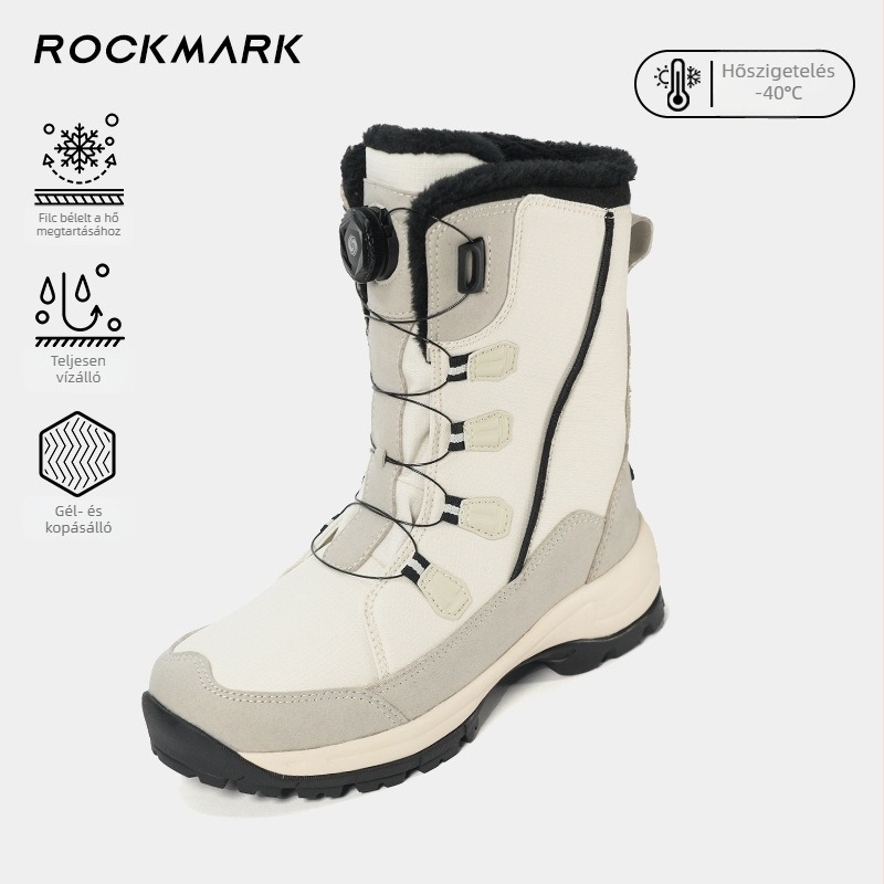 Gyerekeknek készült velúr vízálló bokacsizma fleece béléssel, anti-slip talppal