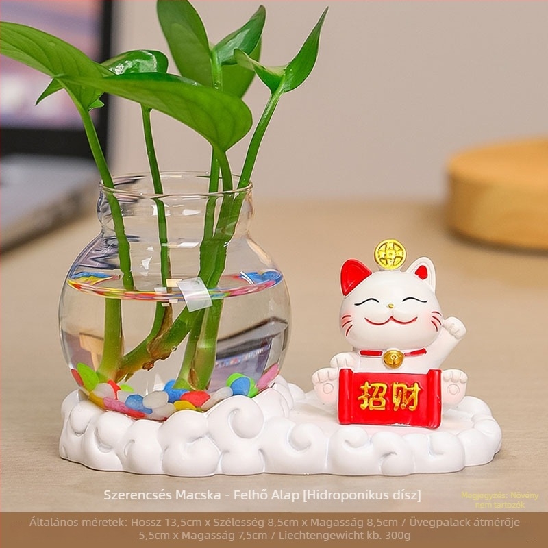 Gyantából készült váza, hidroponikus, modern minimalista stílus – ajándék esküvőre, születésnapra és új otthonba