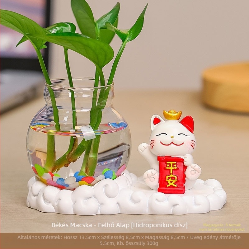 Gyantából készült váza, hidroponikus, modern minimalista stílus – ajándék esküvőre, születésnapra és új otthonba