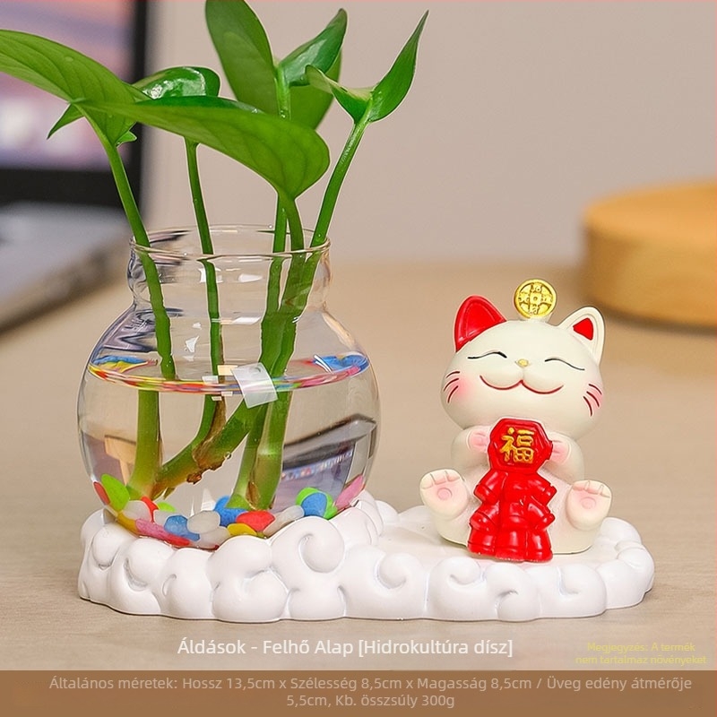 Gyantából készült váza, hidroponikus, modern minimalista stílus – ajándék esküvőre, születésnapra és új otthonba