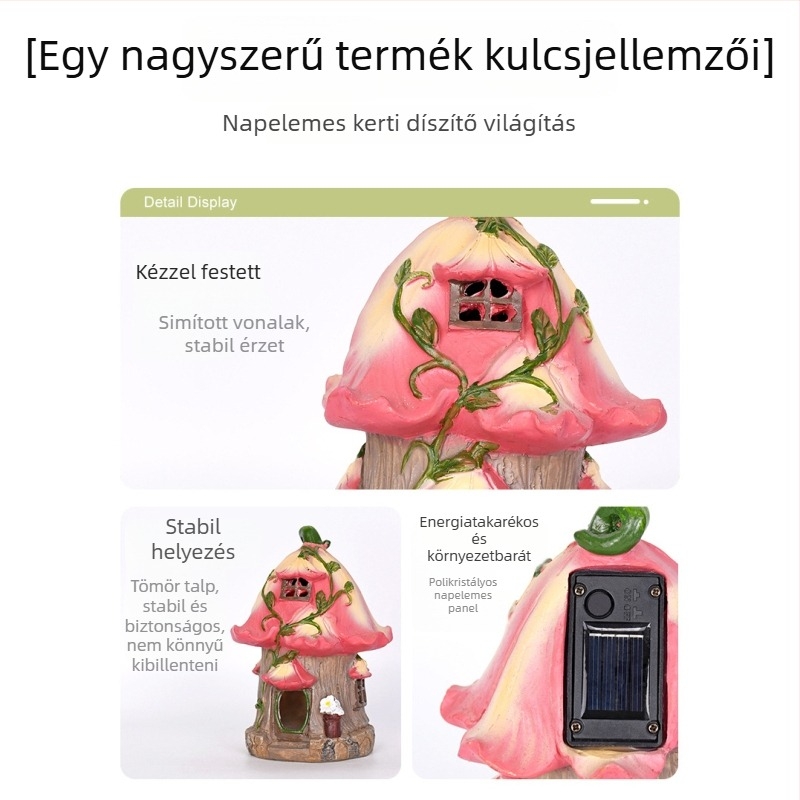 Kerti dekoráció gyantából — pasztorális stílus, szintetikus gyanta, műanyag és gyanta, kartoncsomagolás