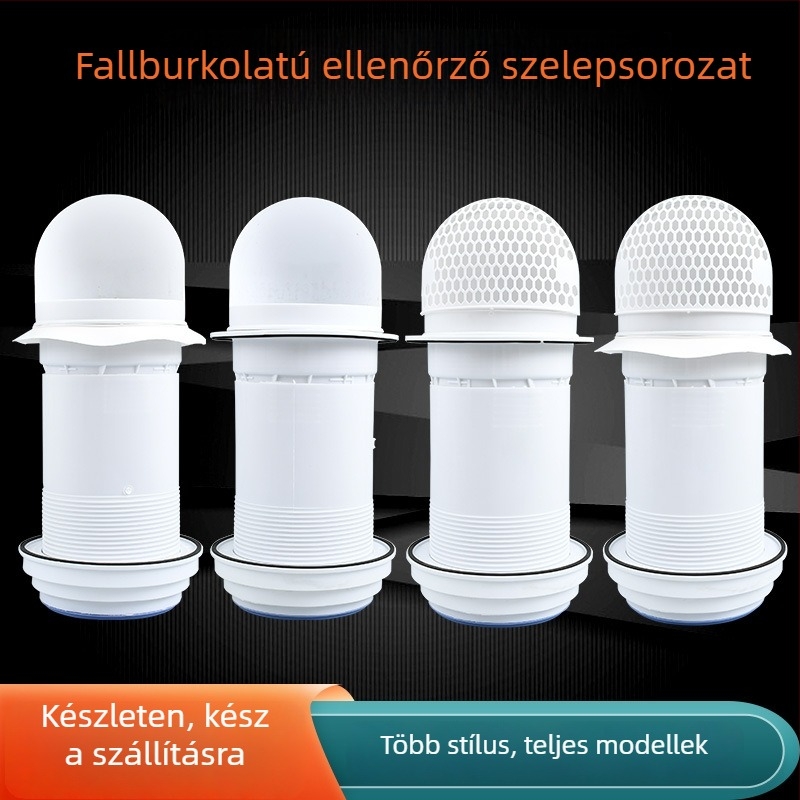 Konyhai falon átívelő visszacsapó szelep üvegfedélhez, műanyag, modern-minimalista stílus