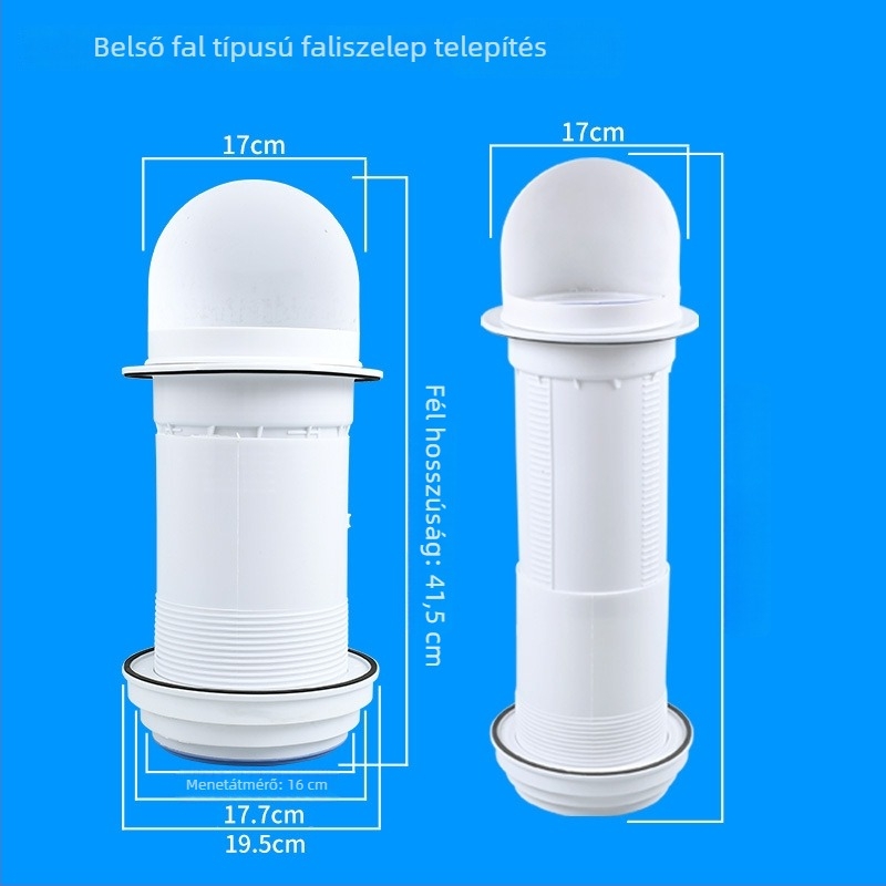 Konyhai falon átívelő visszacsapó szelep üvegfedélhez, műanyag, modern-minimalista stílus