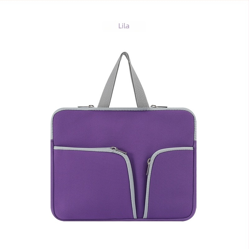 Diving anyagból készült laptop tok, több zsebbel, cipzárral, belső bélés, vízálló és ütésálló, notebookok és tabletek számára