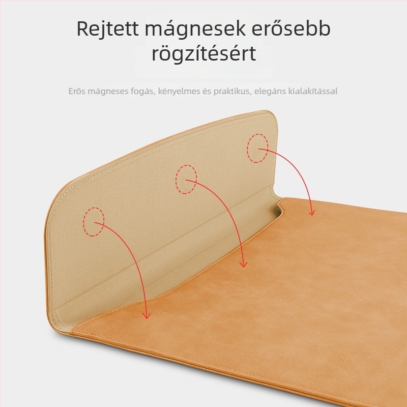 Mágneses záródású ultrakönnyű védőtok laptopokhoz, kompatibil MacBook Pro/Air, Lenovo, Huawei, iPad