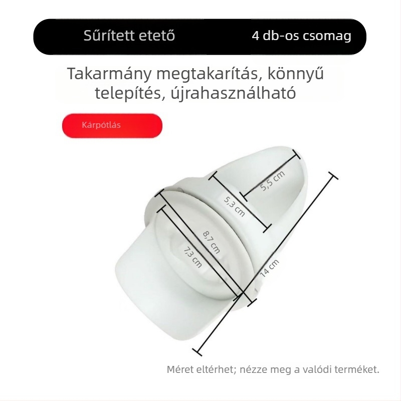 Automata csirke etető egerek elleni védelemmel, műanyag kivitel, teljes automata etető készlet, alkalmas akváriumhoz