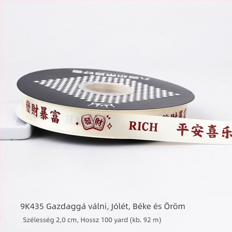 Dekoratív szalag ajándékcsomagoláshoz és tortadíszítéshez (Poliészter; Csomagolóanyag; Friss virágcsokrok; Ajándékcsomagolás; Torta csomagolás)