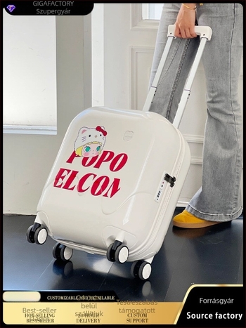 LETOO Graffiti bőrönd USB-porttal, 20 hüvelykes kabin bőrönd és 24 hüvelykes utazóbőrönd, ABS+PC, TSA-zár, 56–75 L