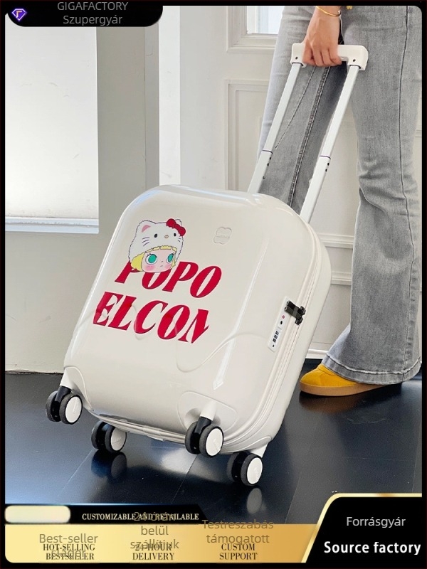 LETOO Graffiti bőrönd USB-porttal, 20 hüvelykes kabin bőrönd és 24 hüvelykes utazóbőrönd, ABS+PC, TSA-zár, 56–75 L