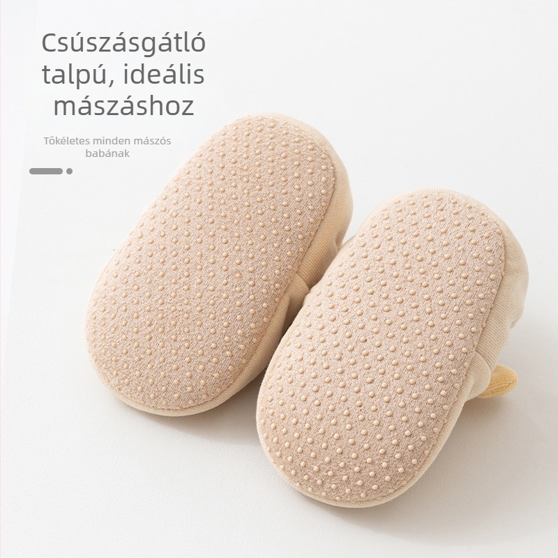 Puha talpú babacipő pamut felsőrészével, kompozit talppal, 6-12 hónapos korosztálynak, nyár, tavasz és ősz számára