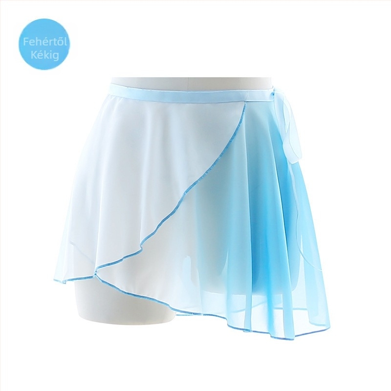 Modern táncruha felnőtt nő számára – gradiens chiffon anyag, 95% poliészter belső rész és chiffon bélés, színpadi használatra