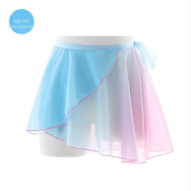 Modern táncruha felnőtt nő számára – gradiens chiffon anyag, 95% poliészter belső rész és chiffon bélés, színpadi használatra