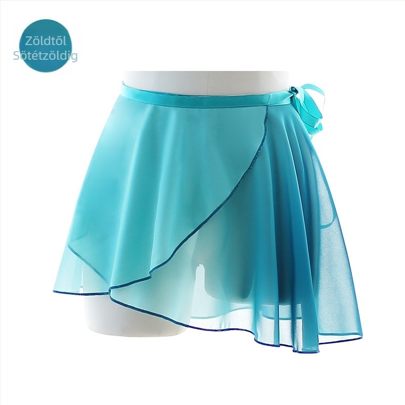 Modern táncruha felnőtt nő számára – gradiens chiffon anyag, 95% poliészter belső rész és chiffon bélés, színpadi használatra