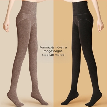 Női magas derekú harisnya – formázás, emelés, nylon, vastag, egyszínű