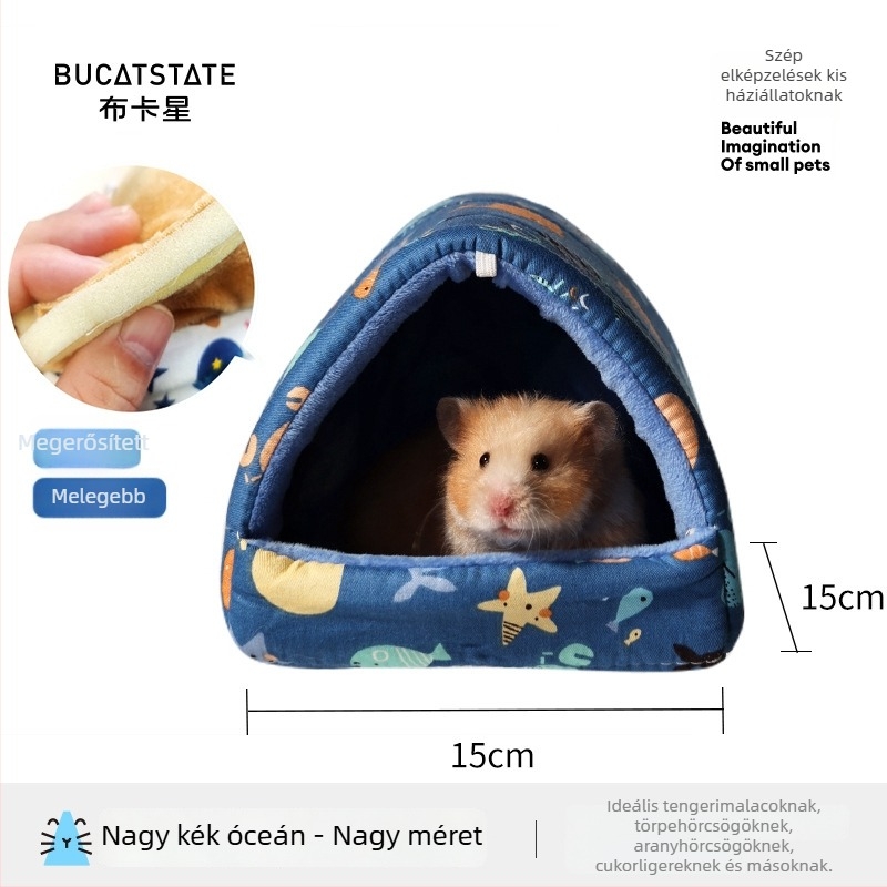 Háziállatok téli melegedőfészek — anyag: selyem virág; téli menedék kisméretű állatoknak