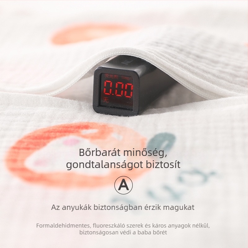 Baba hálózsák különálló lábakkal, tavasz–nyár–ősz, 100% pamut géz anyag, légkondicionált szobákhoz