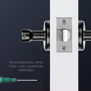 M3 Okos zár fa- és üvegajtókhoz — 100 ujjlenyomat-tárolás, >100000 kinyitás, 0,5 s olvasási idő, működési hőmérséklet 20–65°C