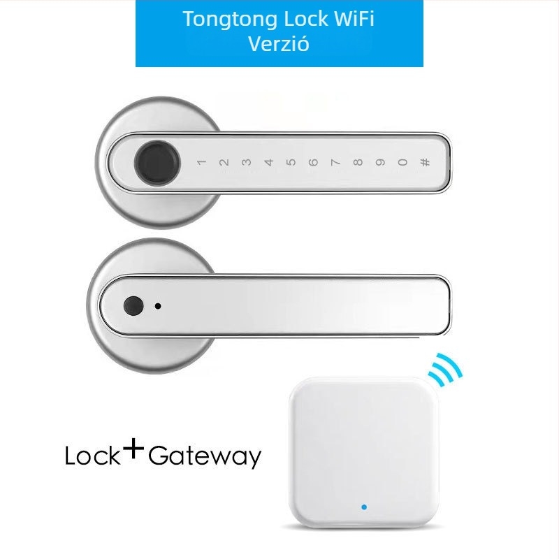 M3 Okos zár fa- és üvegajtókhoz — 100 ujjlenyomat-tárolás, >100000 kinyitás, 0,5 s olvasási idő, működési hőmérséklet 20–65°C